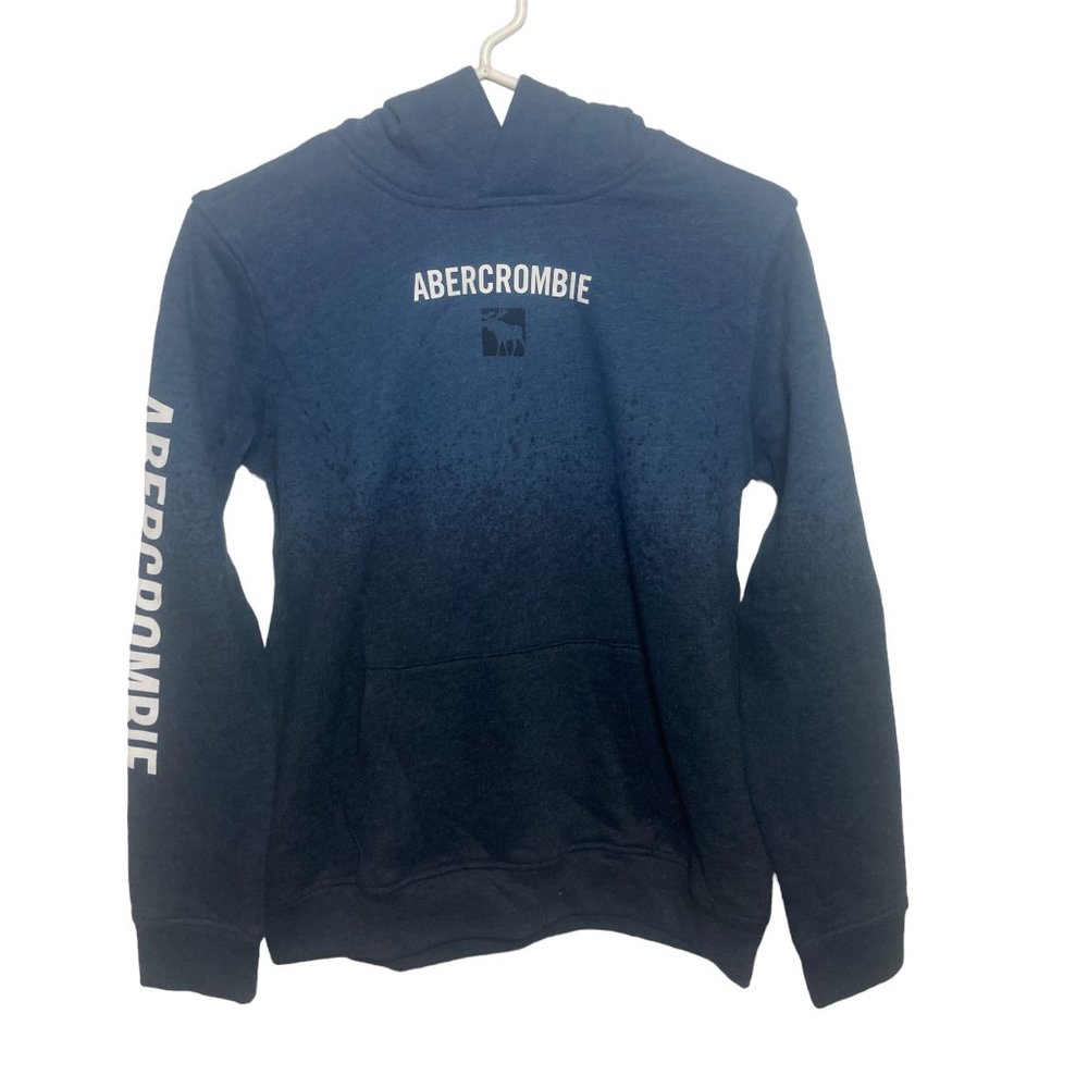 Abercrombie Blue Ombre Youth Spellout Hoodie